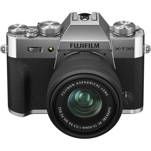 FUJIFILM X-T30 II Mirrorless Digital Camera with 15-45mm Lens Kit - 26.1MP APS-C Sensor, 4K Video, Bluetooth & WiFi (Silver) - Perfect for Travel Photography, Vlogging & Street Shooting