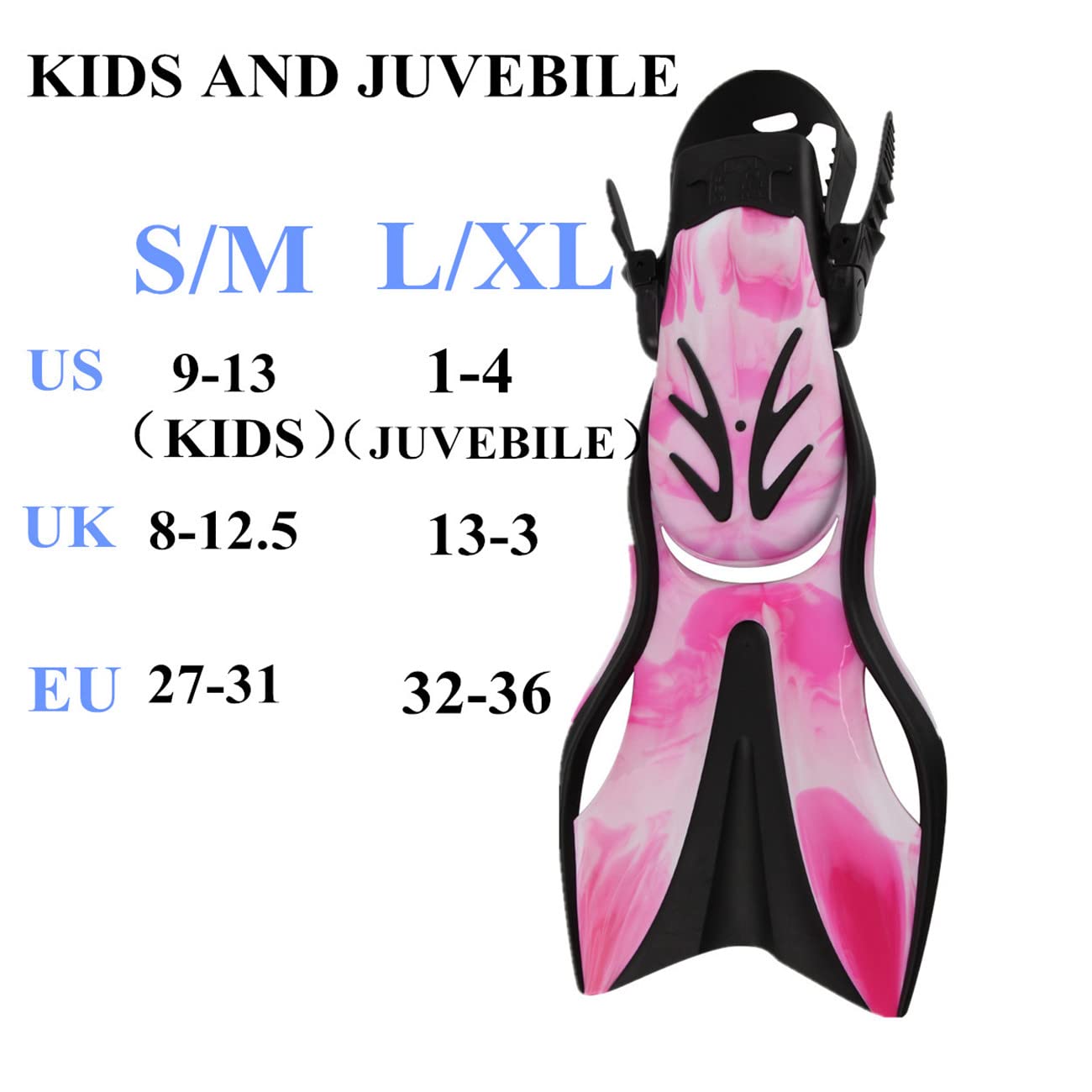 Kids Snorkel Set - Mask & Fins for Youth Diving & Swimming