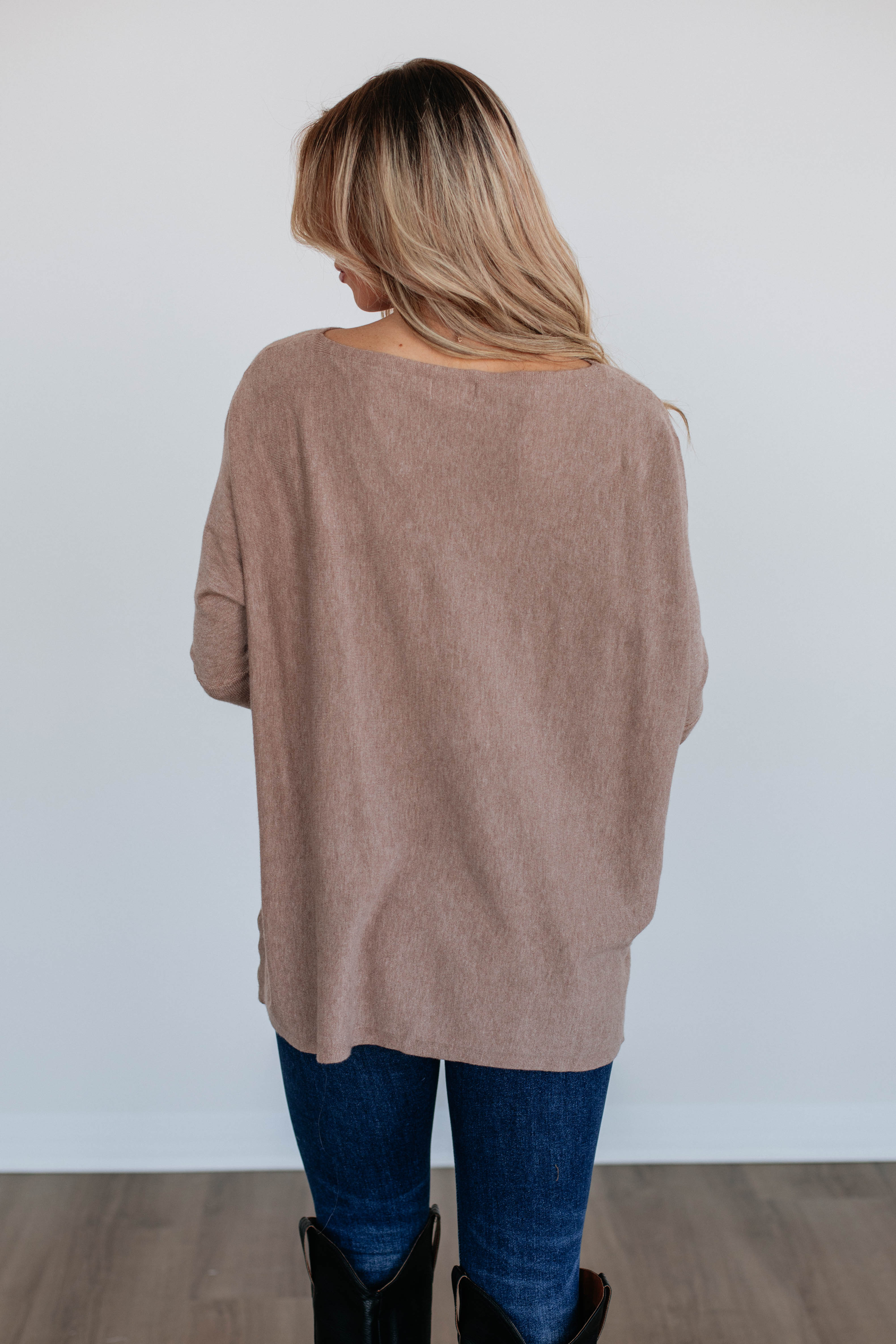 Edella Women's Knit Sweater - Soft Latte Color Pullover for Fall & Winter | Cozy Casual Wear for Office, Travel & Daily Outfits
