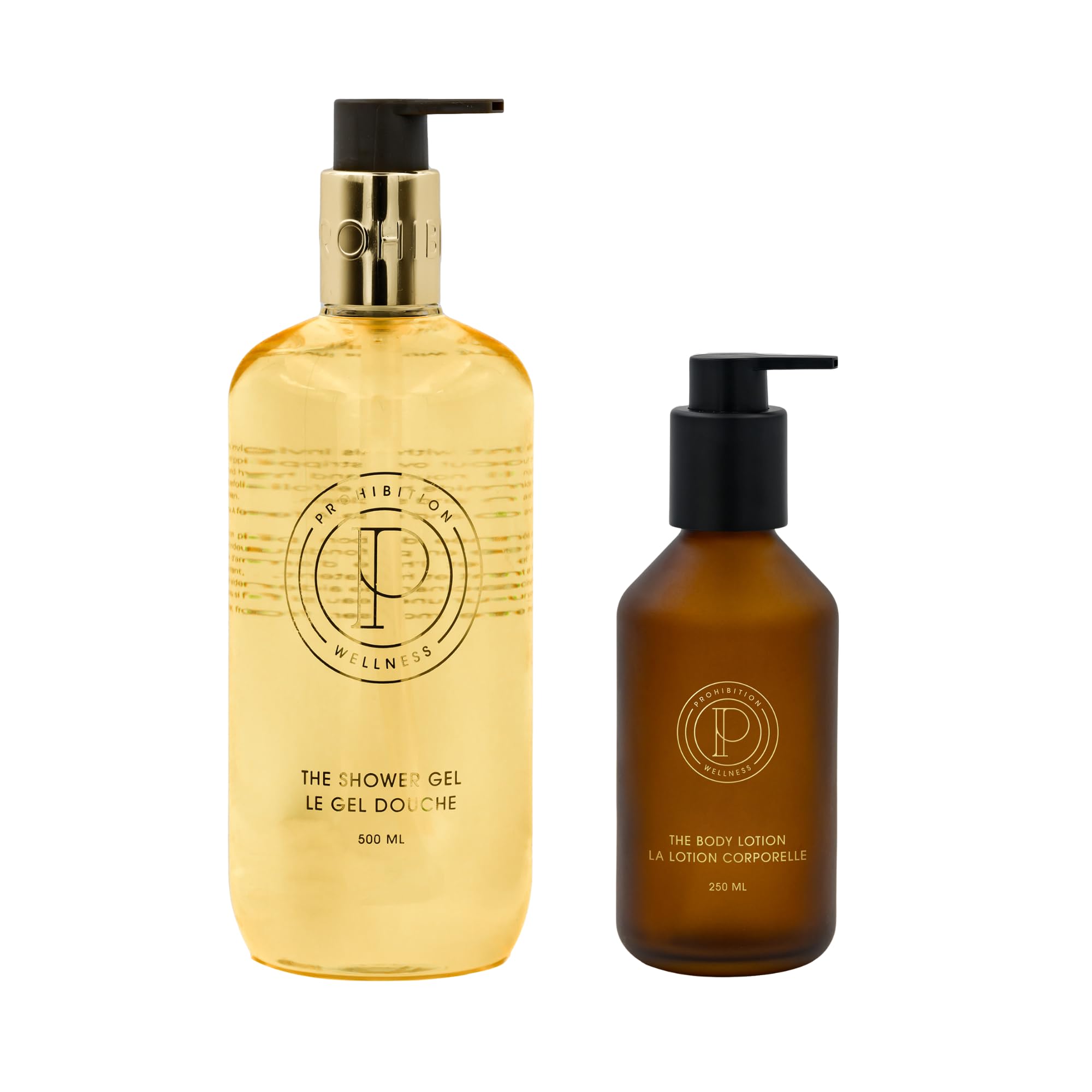 Prohibition Wellness The Body Wellness Set - Hydrating Shower Gel & Nourishing Body Lotion for Dry Skin | Moisturizing Body Wash for Women & Men | Perfect for Daily Skincare Routine & Spa-Like Bath Experience