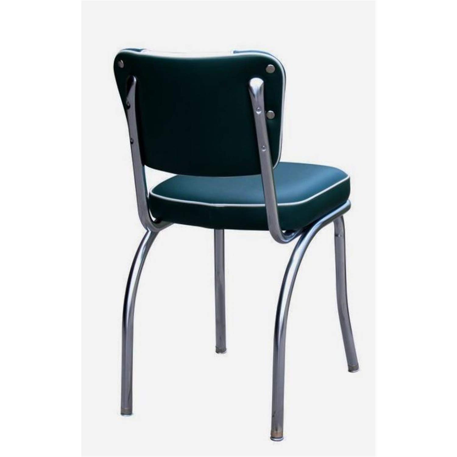 V-Back Chrome Diner Chair with 2