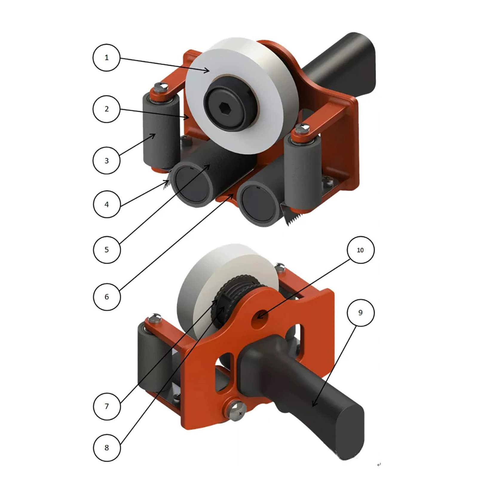 Professional Masking Tape Dispenser - Heavy Duty Painters Tape Applicator & Holder for Painting, DIY Projects, Home Renovation & Crafting - Perfect for Artists, Contractors & DIY Enthusiasts