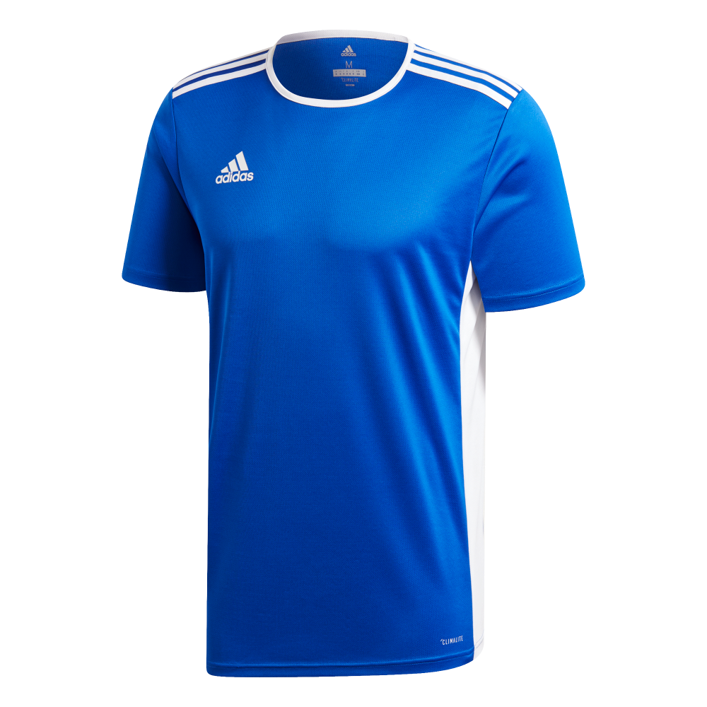 Adidas Youth Entrada 19 Soccer Jersey - Blue & White Replica Team Shirt for Kids & Teens - Perfect for Games, Training & Fan Support