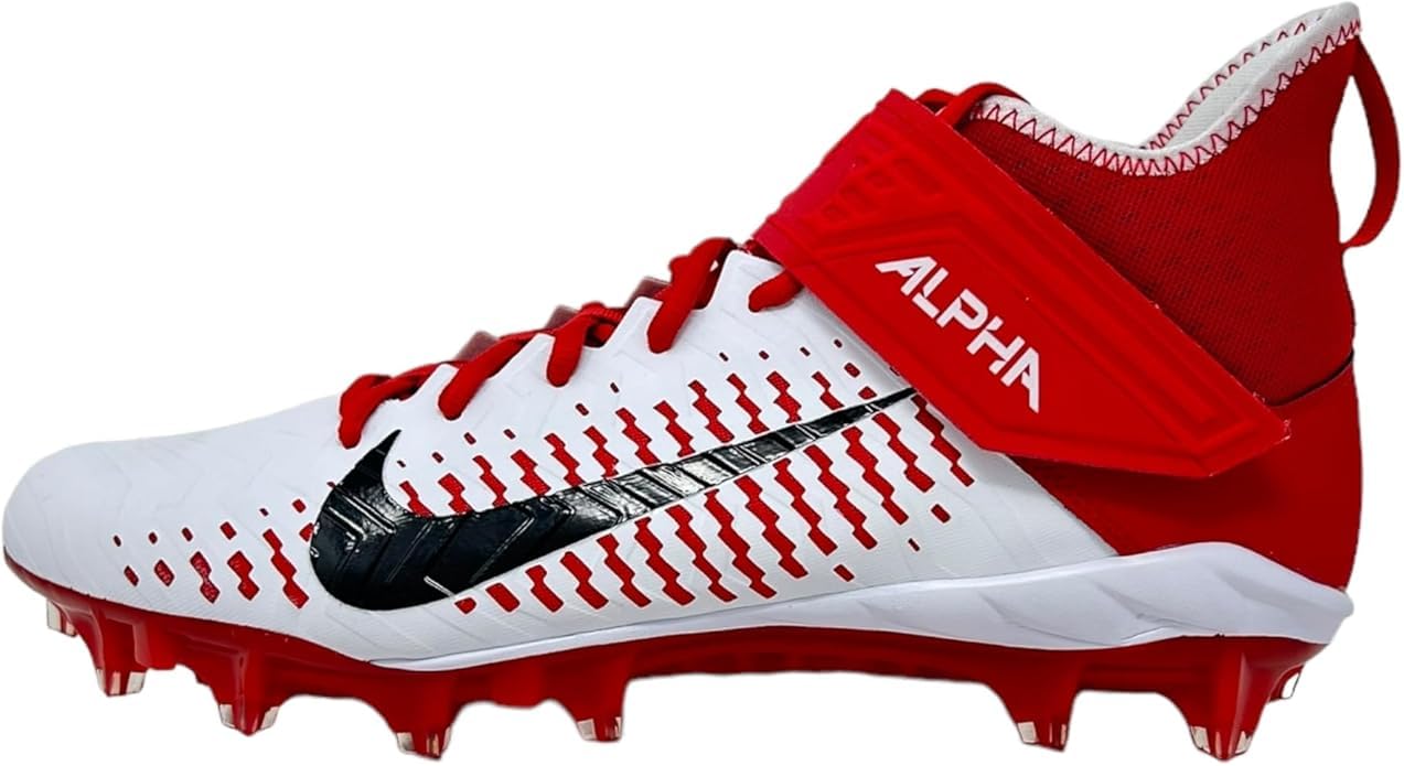 Nike Alpha Menace Pro 2 Mid Football Cleats for Men - Lightweight Soccer Shoes with Enhanced Traction for Turf & Grass Fields - Perfect for Training, Matches and Competitive Play