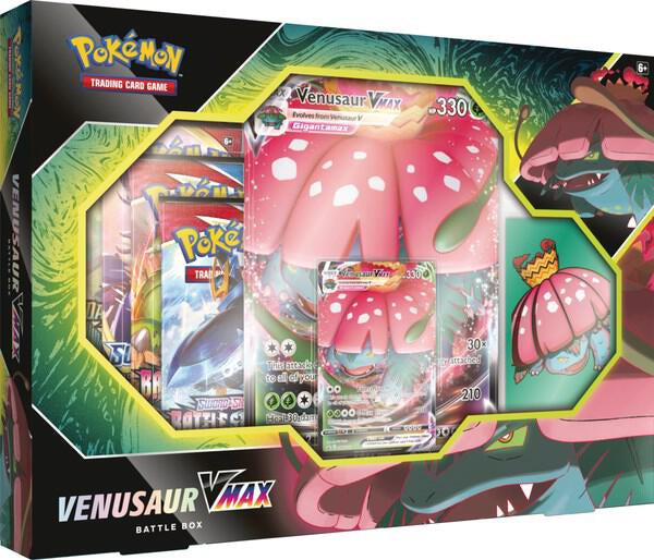 Venusaur VMAX Battle Box - Premium Pokemon TCG Deck for Competitive Play | Collectible Trading Card Game for Kids & Adults | Perfect for Tournaments, Gifts, and Game Nights