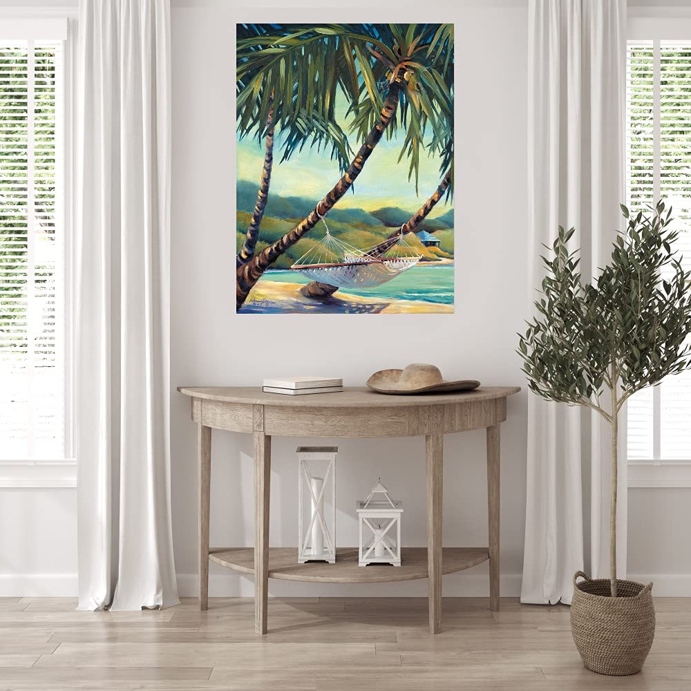 Fine Art Canvas Wall Decor 'Rest Stop' by Kathleen Denis - Ready to Hang 24x32 Inches - Perfect for Living Room, Bedroom, Office & More - Handmade Painting for Home & Commercial Spaces
