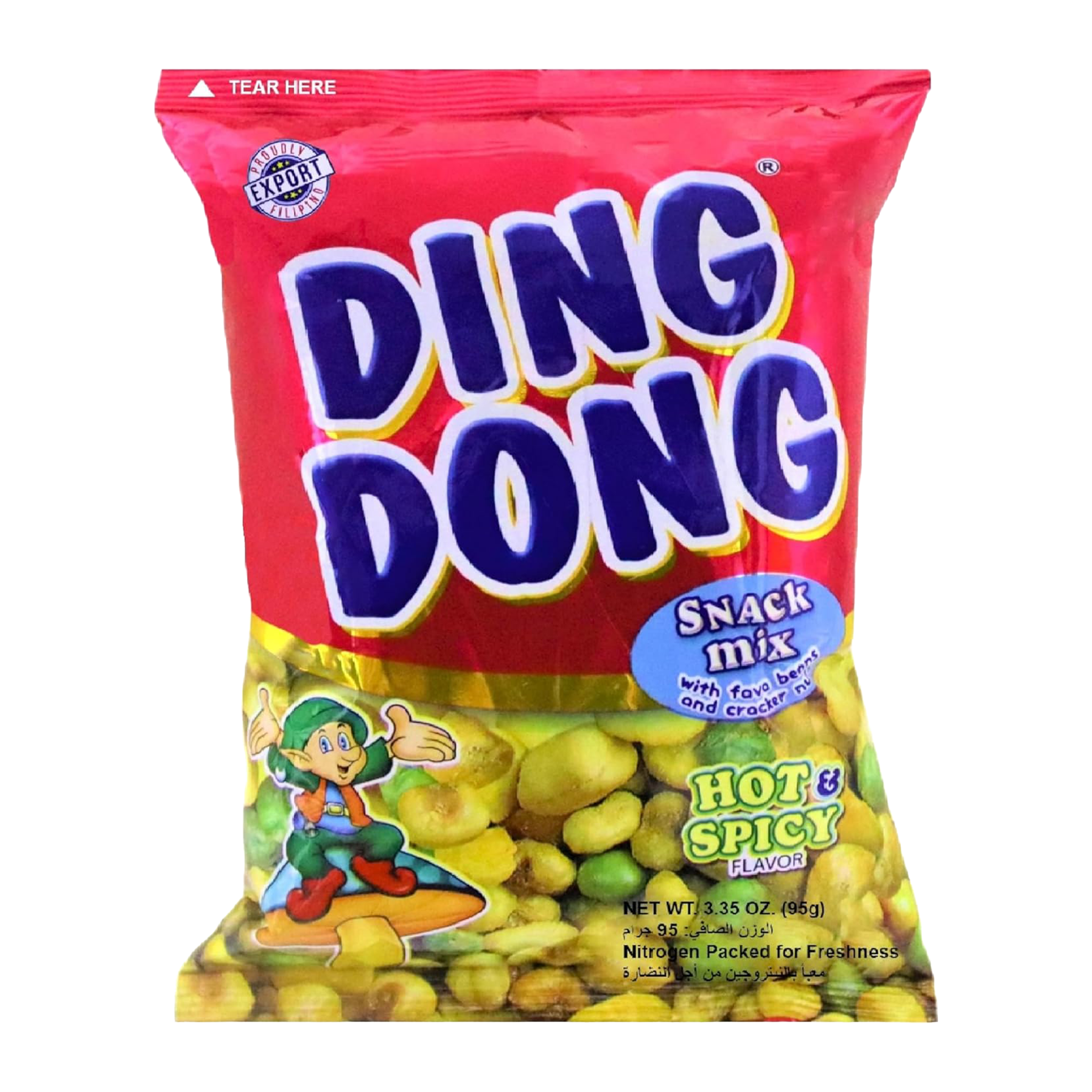 Premium Ding Dong Mixed Nuts Hot & Spicy Flavor - 100g Snack Pack | Crunchy Party Snacks, Office Treats & Healthy On-the-Go Snacking