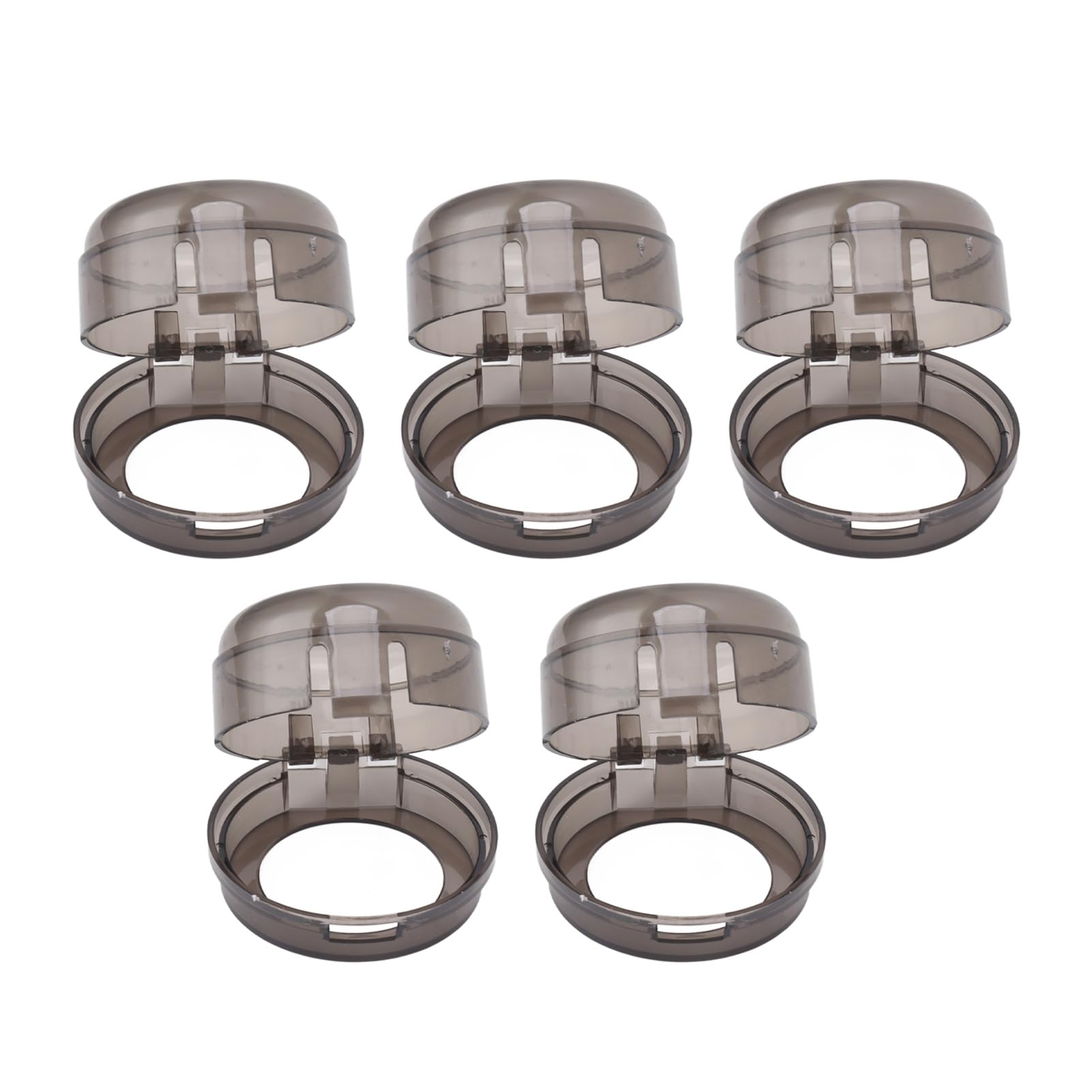 5-Pack Child Safety Stove Knob Covers - Gas & Oven Knob Protectors with Strong Adhesive (Transparent Black) - Prevent Accidents in Kitchen for Toddlers & Babies