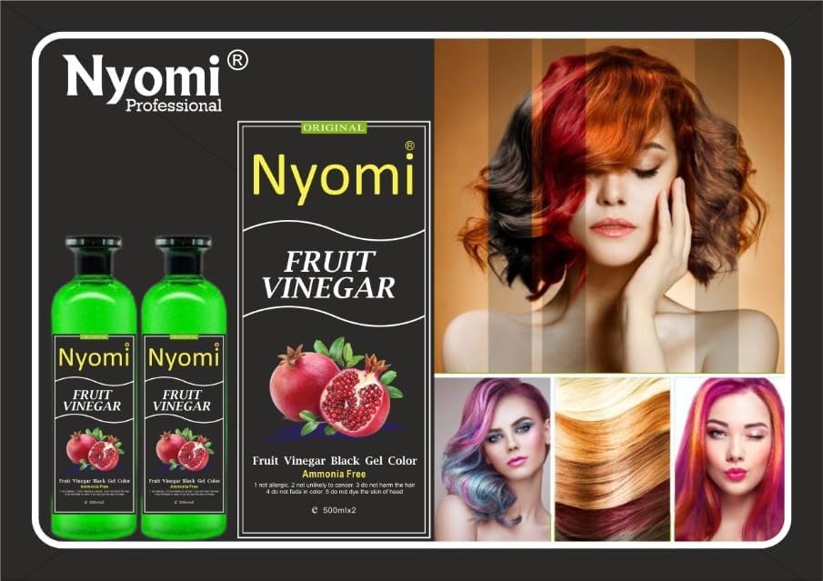 TREZA CARE Semi-Permanent Hair Dye with Natural Fruit Extracts - 500ml (Pack of 2) - Vibrant, Long-Lasting Color - Includes Free Brush & Bowl - Perfect for DIY Hair Coloring at Home or Salon Use