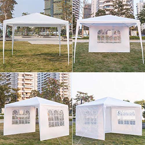 3x3m Waterproof Commercial Canopy Tent with Spiral Tubes - Heavy Duty Gazebo for Wedding, Camping, Parking, Patio & Garden Parties | Perfect for Outdoor Events, Market Stalls & Backyard Gatherings