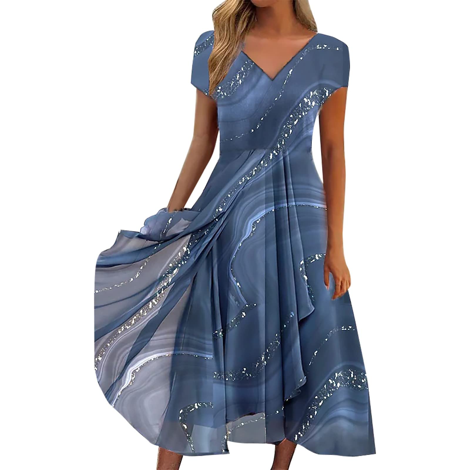 2024 Women's Casual Flowy Prom & Cocktail Dresses - Elegant Bride & Party Gowns for Evening Events, Weddings, Date Nights & Special Occasions