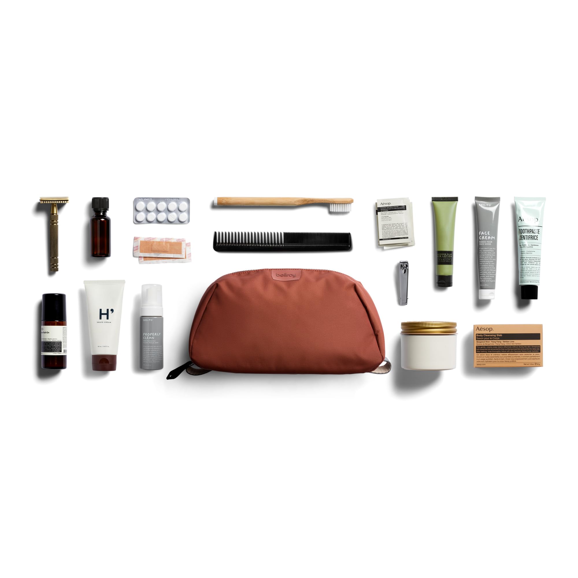 Bellroy Toiletry Kit Plus - Premium Travel Organizer Bag for Men & Women | Water-Resistant Cosmetic Pouch | Perfect for Air Travel, Gym & Weekend Getaways
