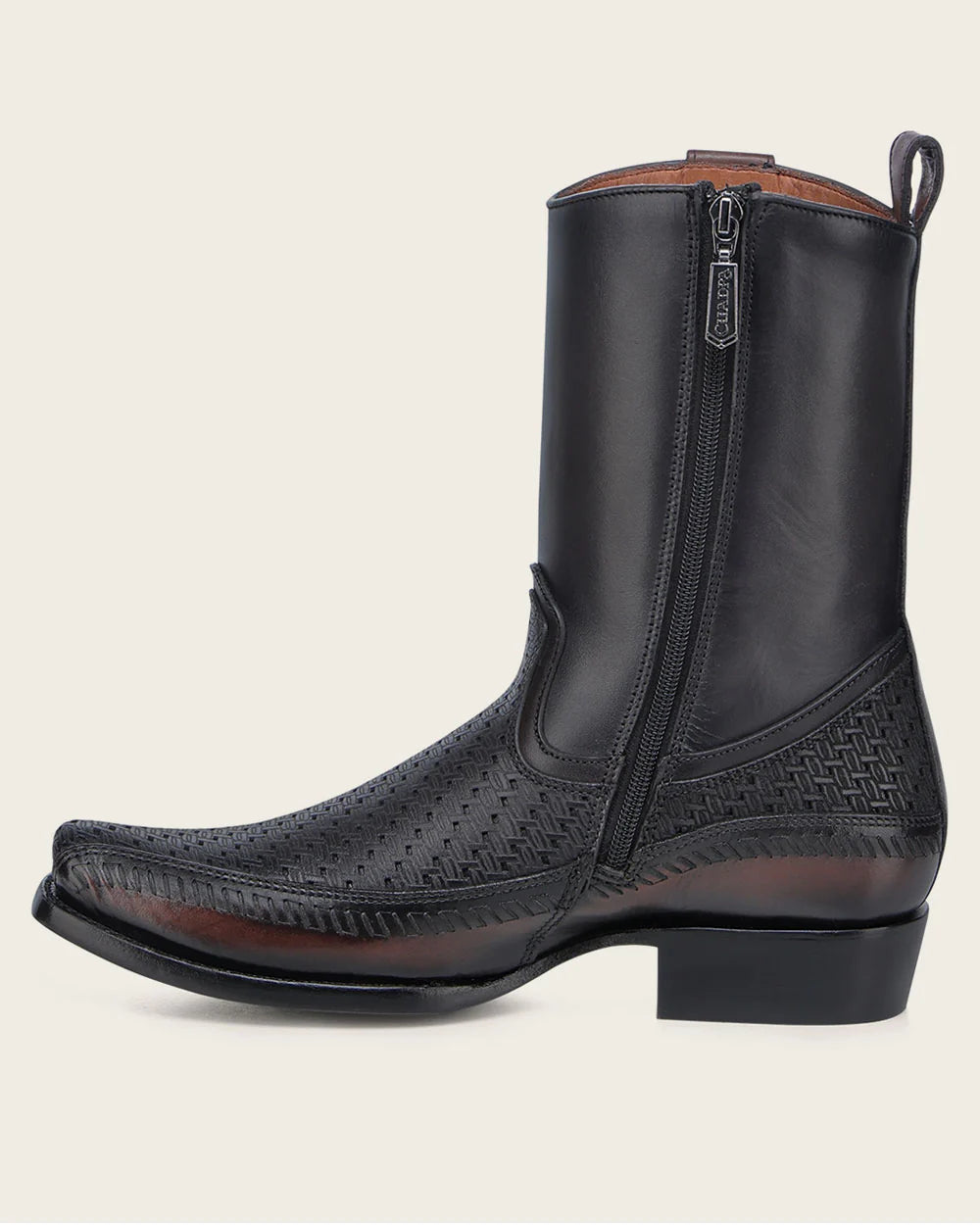 Premium Men's Cowhide Leather Cowboy Boots - Cuadra Oxford Dress Western Boots for Men - Durable & Stylish for Rodeo, Country Wear & Casual Outfits