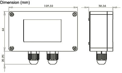 CGOLDENWALL RW-PT01A Full Bridge Precision Load Cell Sensor Amplifier Transmitter - Strain Gauge Transducer with 4-20mA Output for Industrial Weighing & Force Measurement Applications