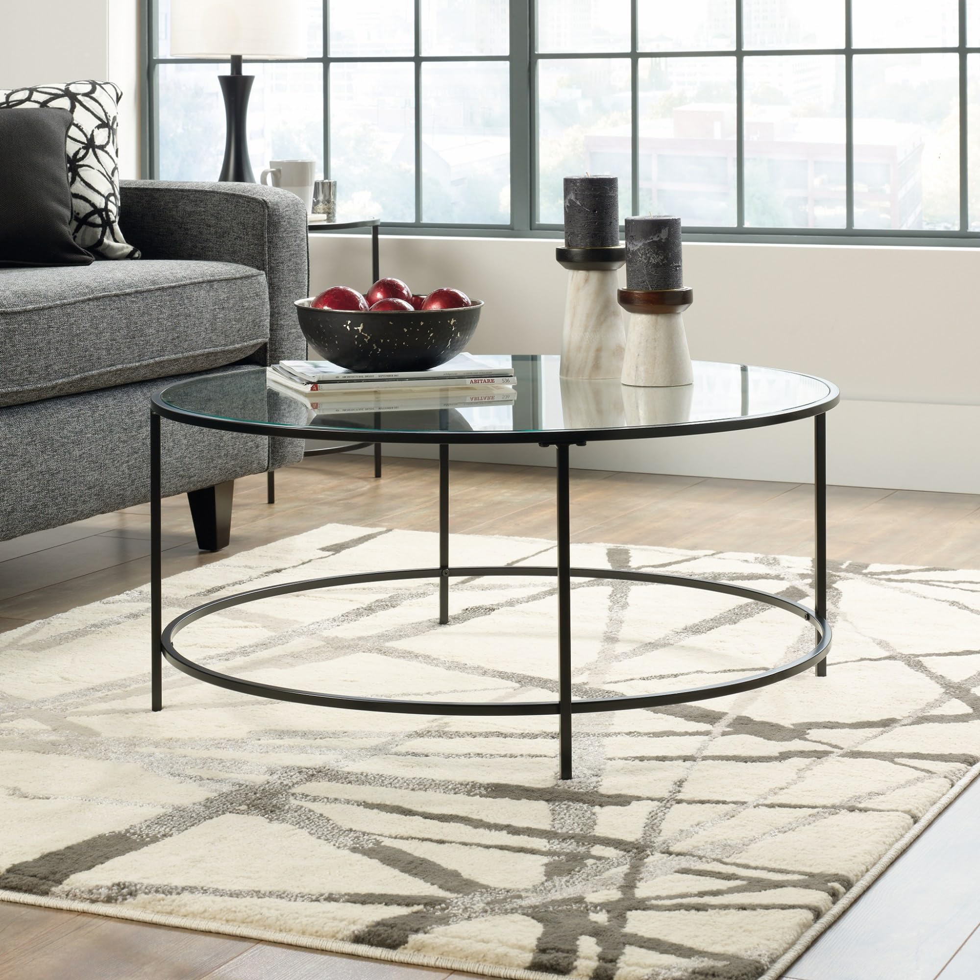 Sauder International Lux Round Coffee Table 36