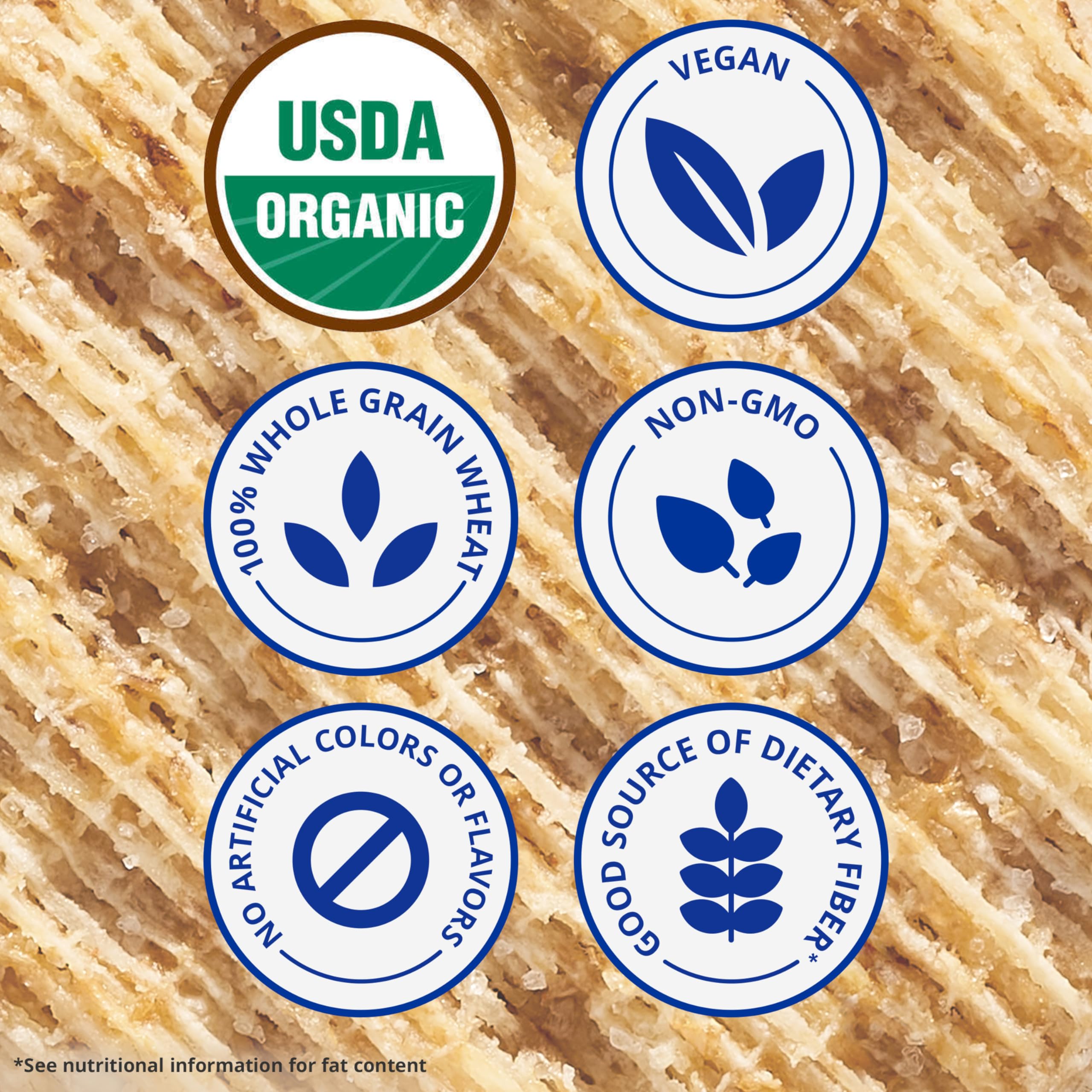 Organic Triscuit Original Whole Grain Wheat Crackers | Vegan & Gluten-Free Snacks | Bulk Lunchbox & Office Snacks | 6-7 oz Box (Pack of 6) | Perfect for Healthy Snacking, Parties & On-the-Go
