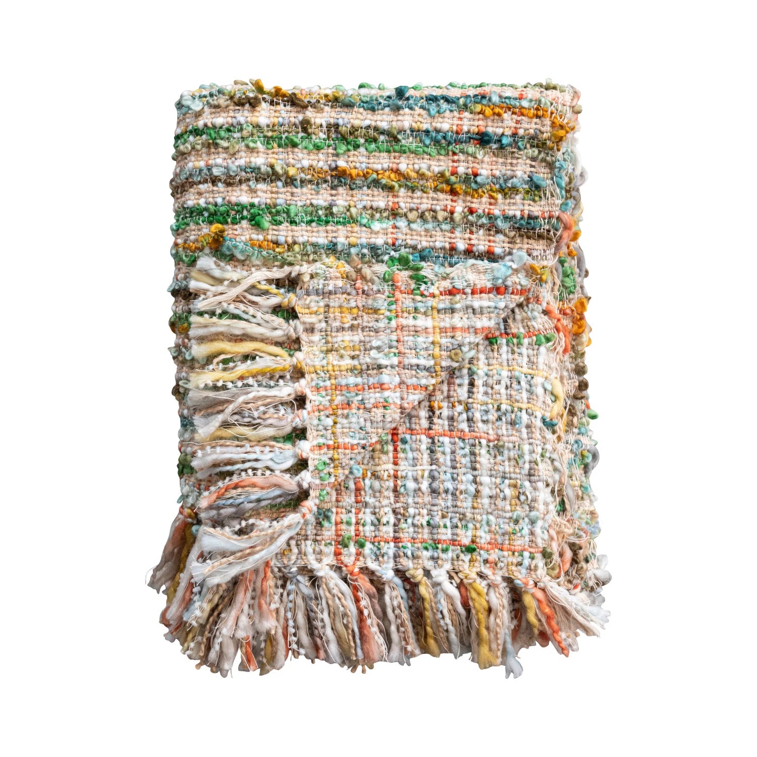 Luxury Boucle Knit Throw Blanket with Soft Fringe - Cozy & Warm for Living Room, Bedroom, or Sofa - Perfect for Relaxing & Decor