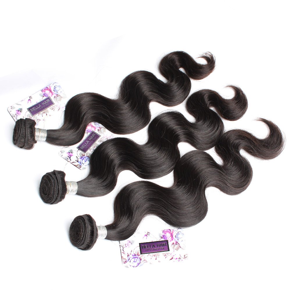 Bella Hair Virgin Remy Brazilian Hair 3 Bundles - Body Wave Weave Mixed Length 16