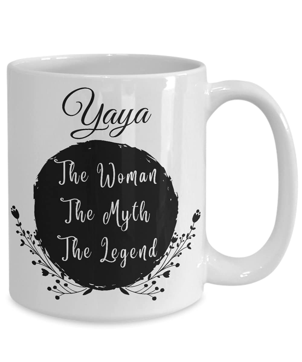 Personalized Yaya Mug - Best Birthday Gift for Yaya - 11oz & 15oz Double Sided Coffee Cup - Perfect for Mother's Day, Grandparents Day & Special Occasions