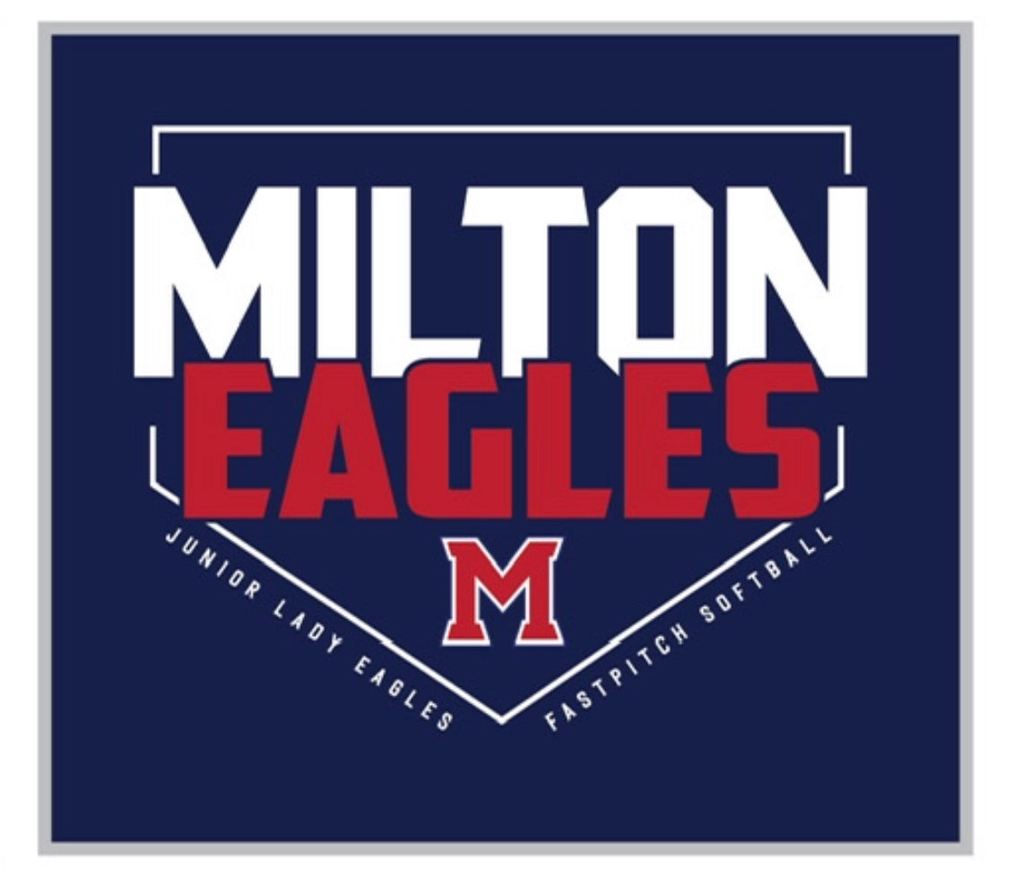 Milton Junior Lady Eagles Softball Jersey & Spirit Wear - Youth Girls' Team Uniform for Games & Practice - Softball Apparel for Fans & Players