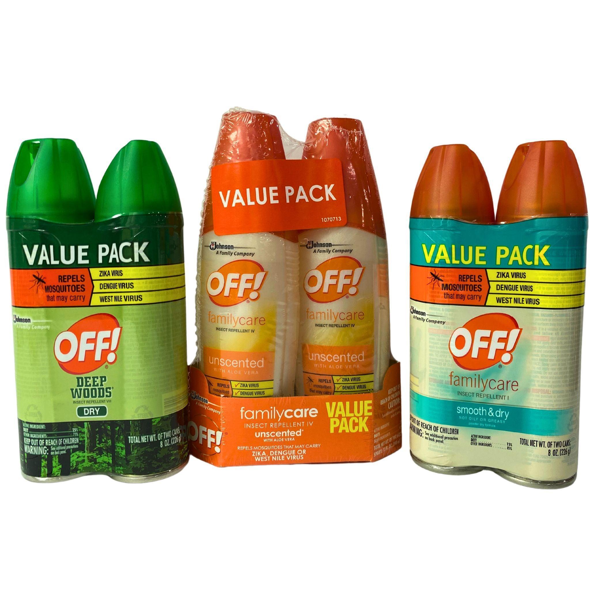 OFF! 2 Packs Assorted Mosquito Repellent Wipes & Sprays (45 Pcs) - Outdoor Camping, Hiking & Travel Essential Bug Protection