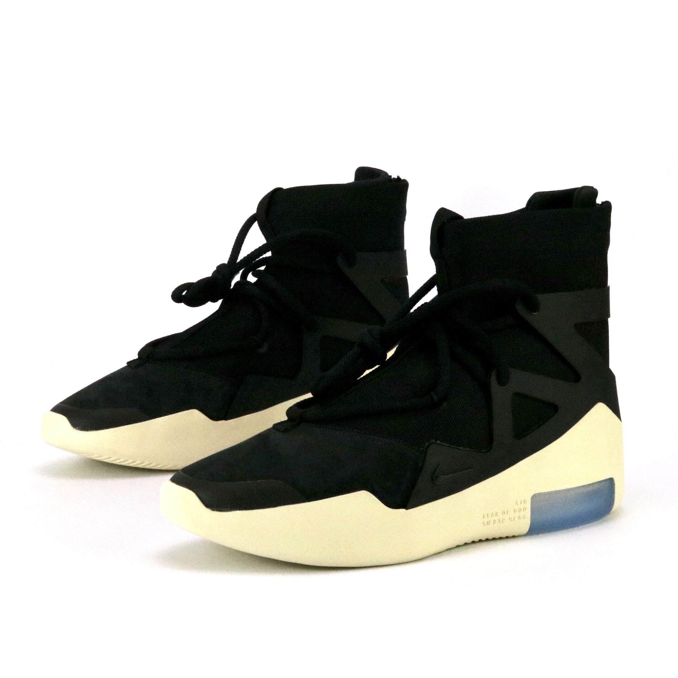 Nike Air Fear of God 1 Black Sail Men's Basketball Shoes - High-Top Sneakers for Streetwear & Athletic Performance | Perfect for Casual Wear, Gym & Urban Fashion