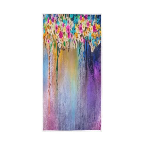 Abstract Floral Watercolor Painting