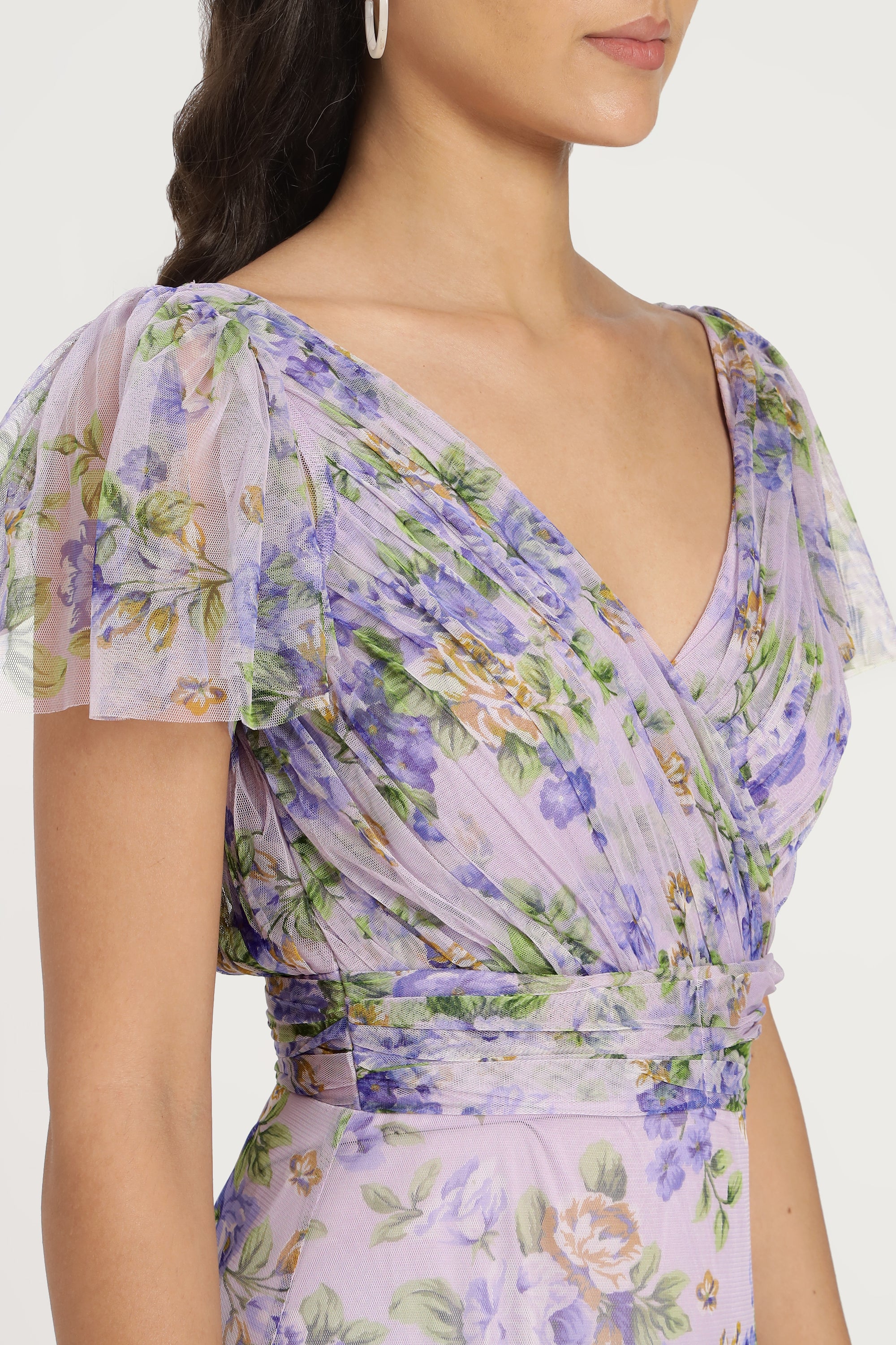 Gally Maxi Dress in Lilac Print - Floral Summer Dress for Women | Perfect for Beach Vacation, Date Night & Casual Outings