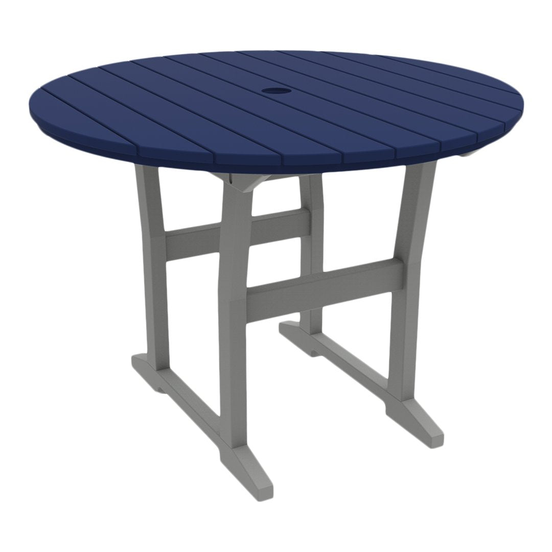 Coastline Cafe Round Dining Table - 36 Inch Modern Kitchen Table for Small Spaces, Breakfast Nook & Apartment - Perfect for Coffee Shops, Restaurants & Home Decor