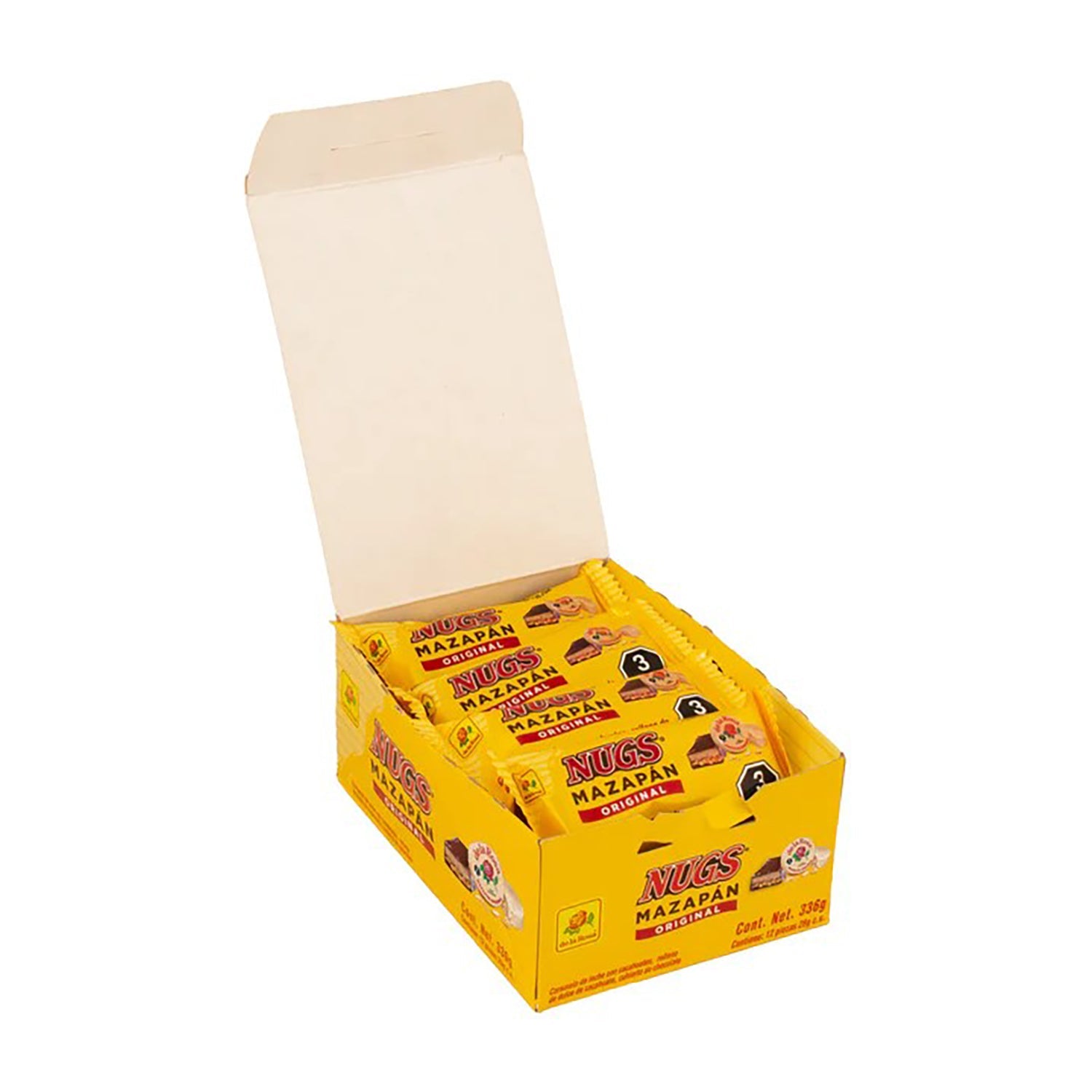 De La Rosa Mazapan Nugs Candy - 12 Count Box | Authentic Mexican Treat for Parties, Gifts & Desserts
