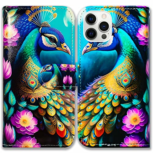Colorful Peacock Mandala Flowers