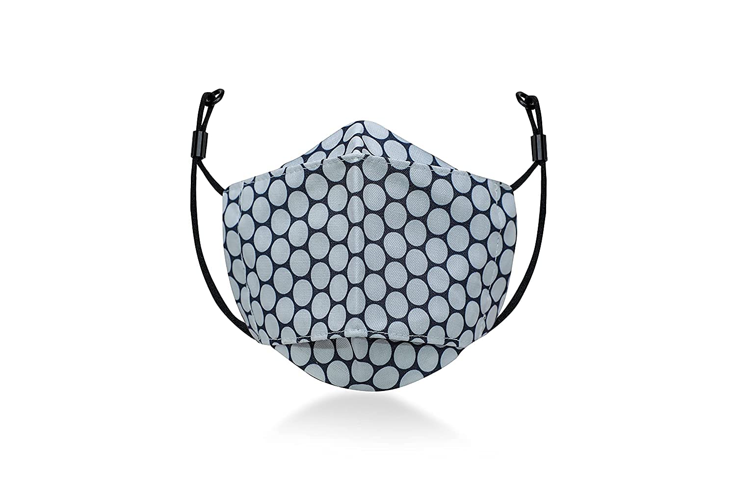 SQUICKLE 3D Printed Cotton Face Mask - Adjustable Ear Loops & Free Ear Saver Strap - Washable, Reusable & Breathable Protection for Men & Women (Pack of 6) - Perfect for Daily Use, Travel, Work & Outdoor Activities