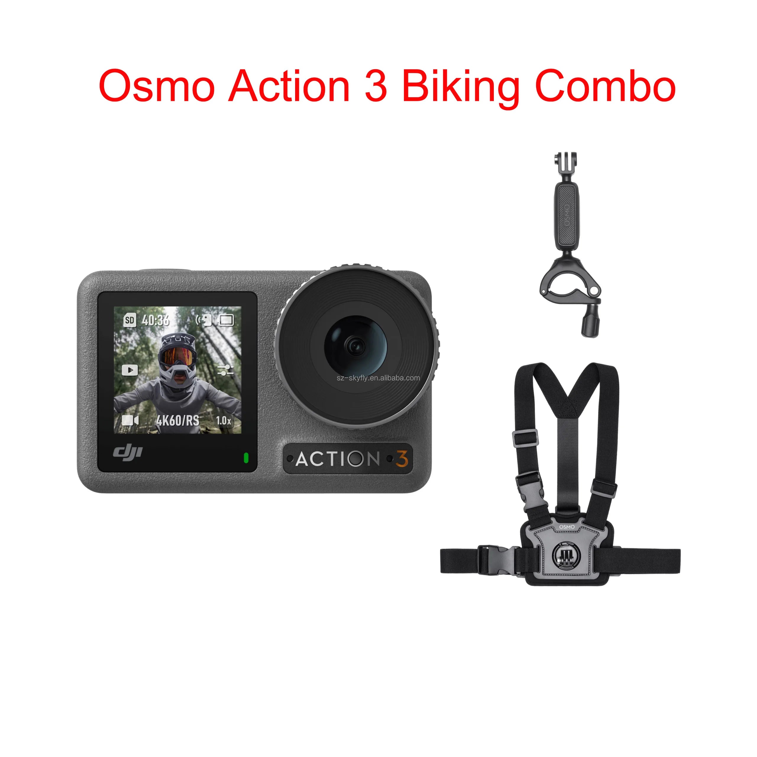 DJI Osmo Action 3 4K 120fps Waterproof Action Camera with Dual Screens - Perfect for Vlogging, Surfing, Skiing & Outdoor Adventures