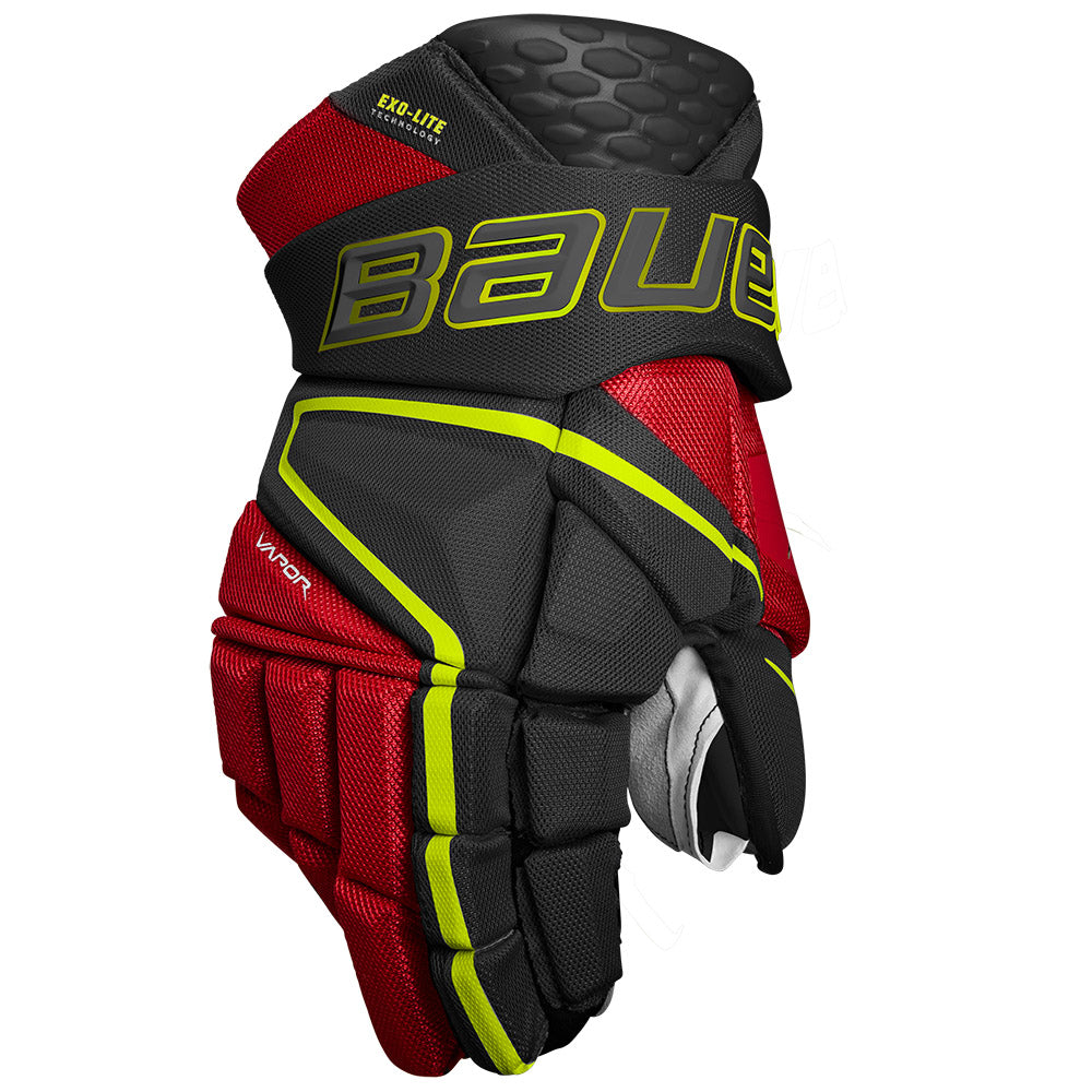 Bauer Vapor HyperLite Intermediate Ice Hockey Gloves - Lightweight Protective Gear for Youth & Adult Players - Perfect for Practice, Games & Training Sessions