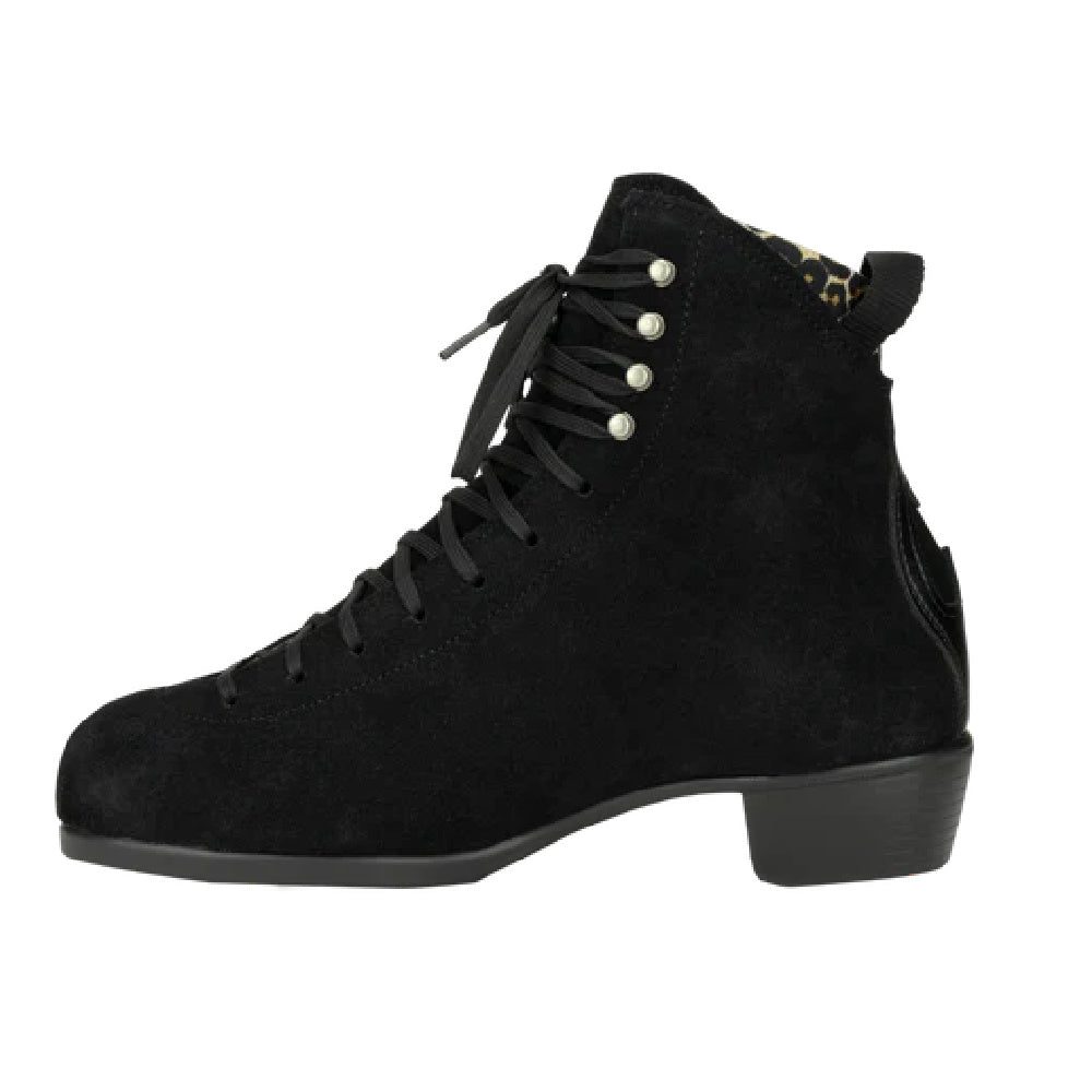 Moxi Jack 2 Black Roller Skate Boot - Premium Quad Skates for Artistic & Derby Skating - Perfect for Indoor Rinks & Outdoor Trails