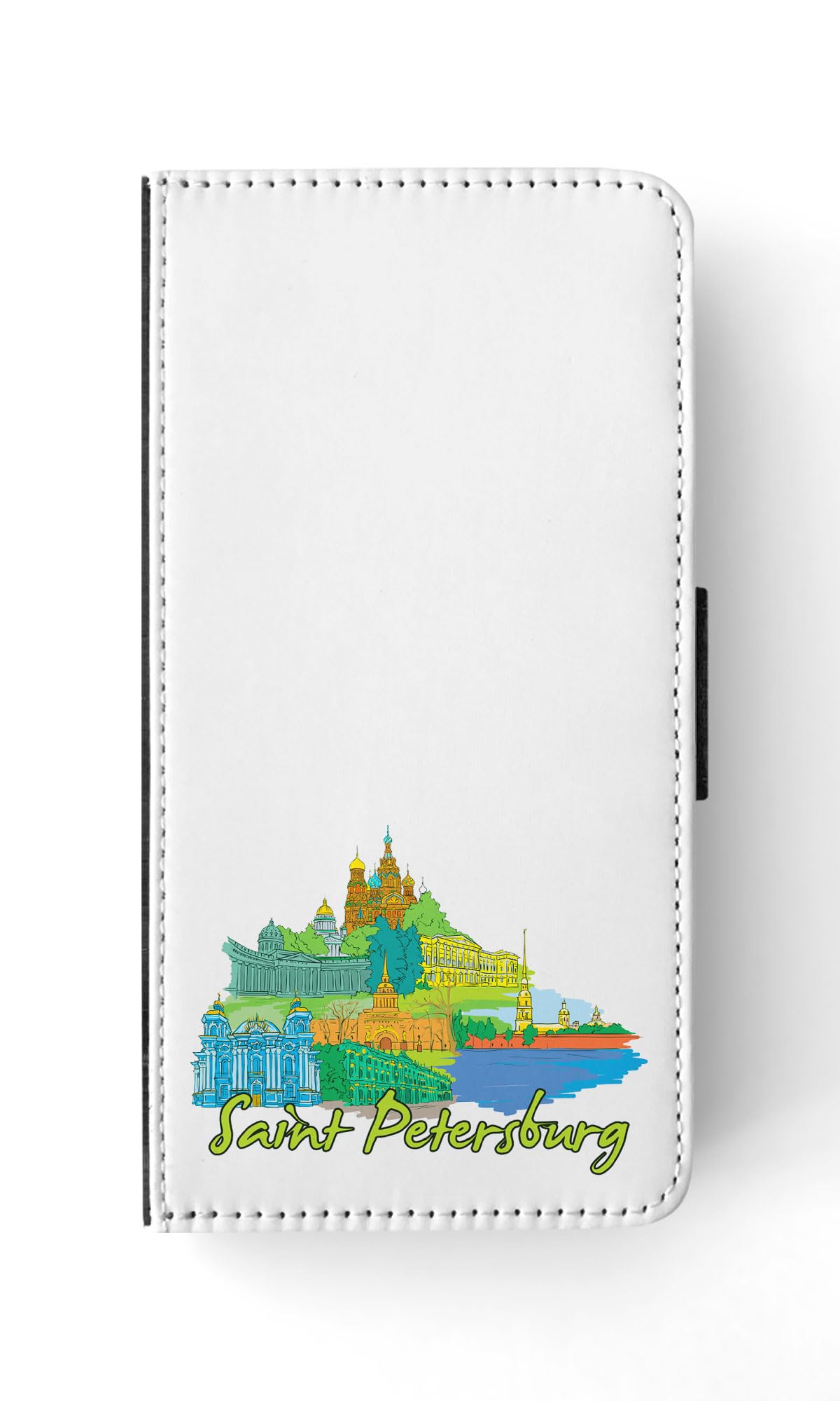 Premium Saint Petersburg Russia FLIP Wallet Phone Case for Samsung Galaxy S23 - Slim Protective Cover with Card Slots & RFID Blocking - Perfect for Travel, Work & Daily Use