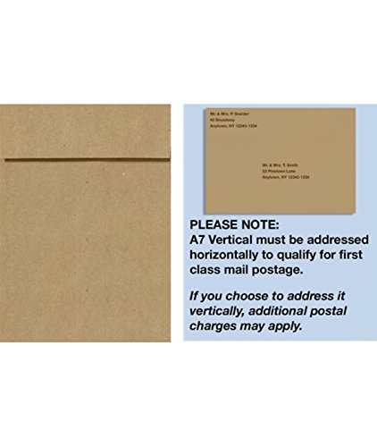 Premium LUXPaper Vertical A7 Invitation Envelopes 5.25
