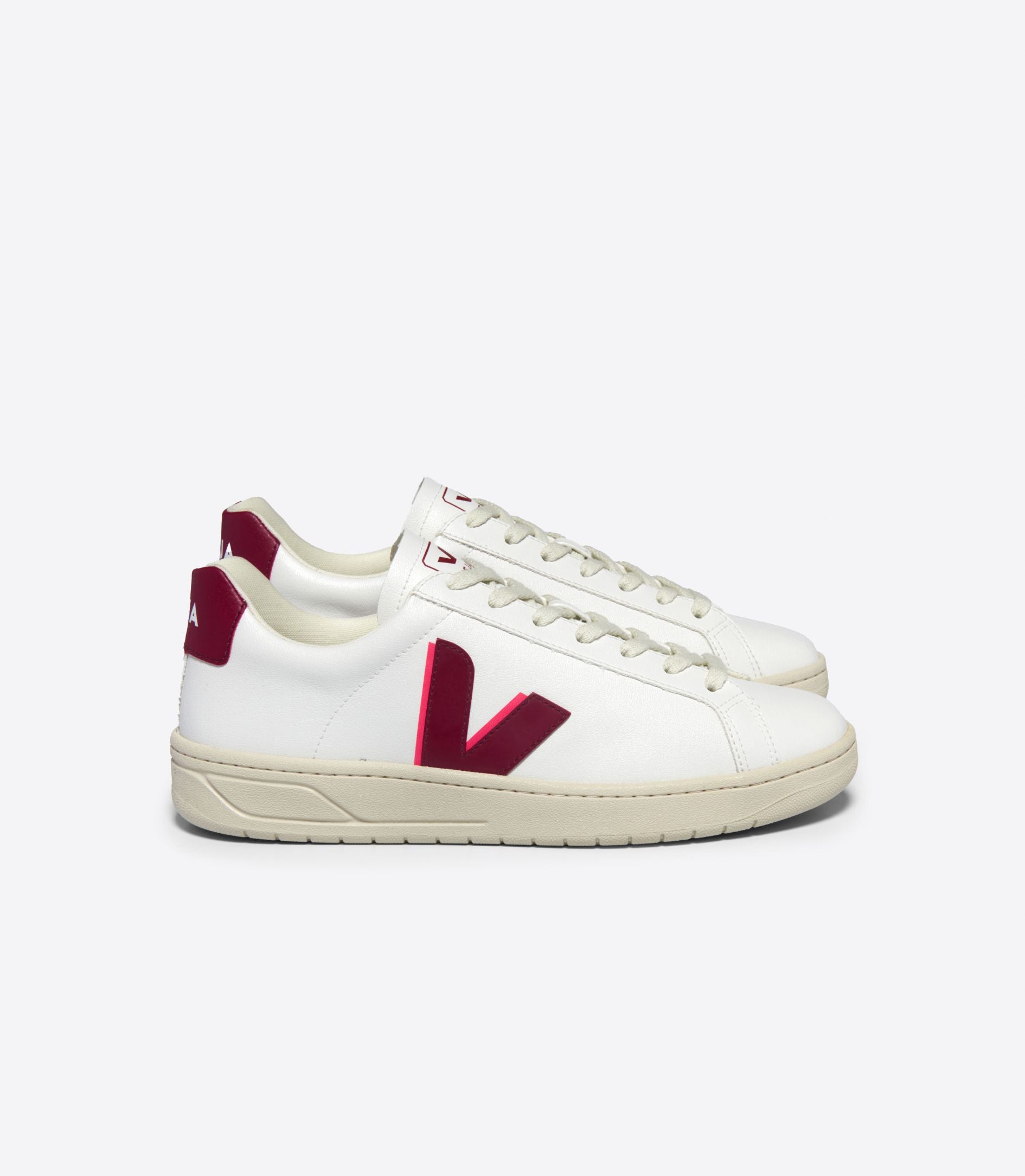 VEJA Urca CWL Sneakers in Marsala Rose Fluo - Sustainable Vegan Leather Shoes for Women | Perfect for Casual Wear, Gym & Outdoor Activities
