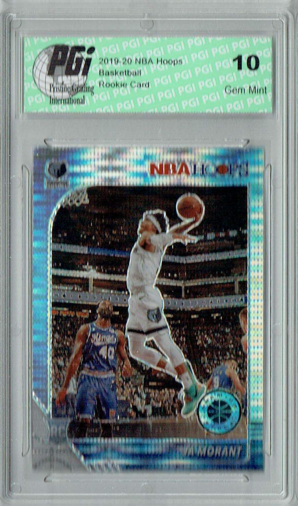 Ja Morant 2019 NBA Hoops #259 Pulsar Premium Stock Rookie Card PGI 10 - Authentic Graded Basketball Collectible for Fans & Investors - Perfect for Display, Trading, and Sports Memorabilia Collections