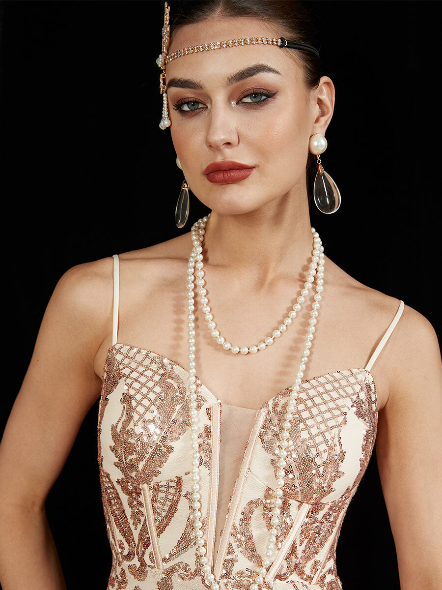 Black Gatsby Party Accessories 5-Piece Set - Vintage 1920s Themed Decorations for Great Gatsby Parties, Weddings & Roaring 20s Events