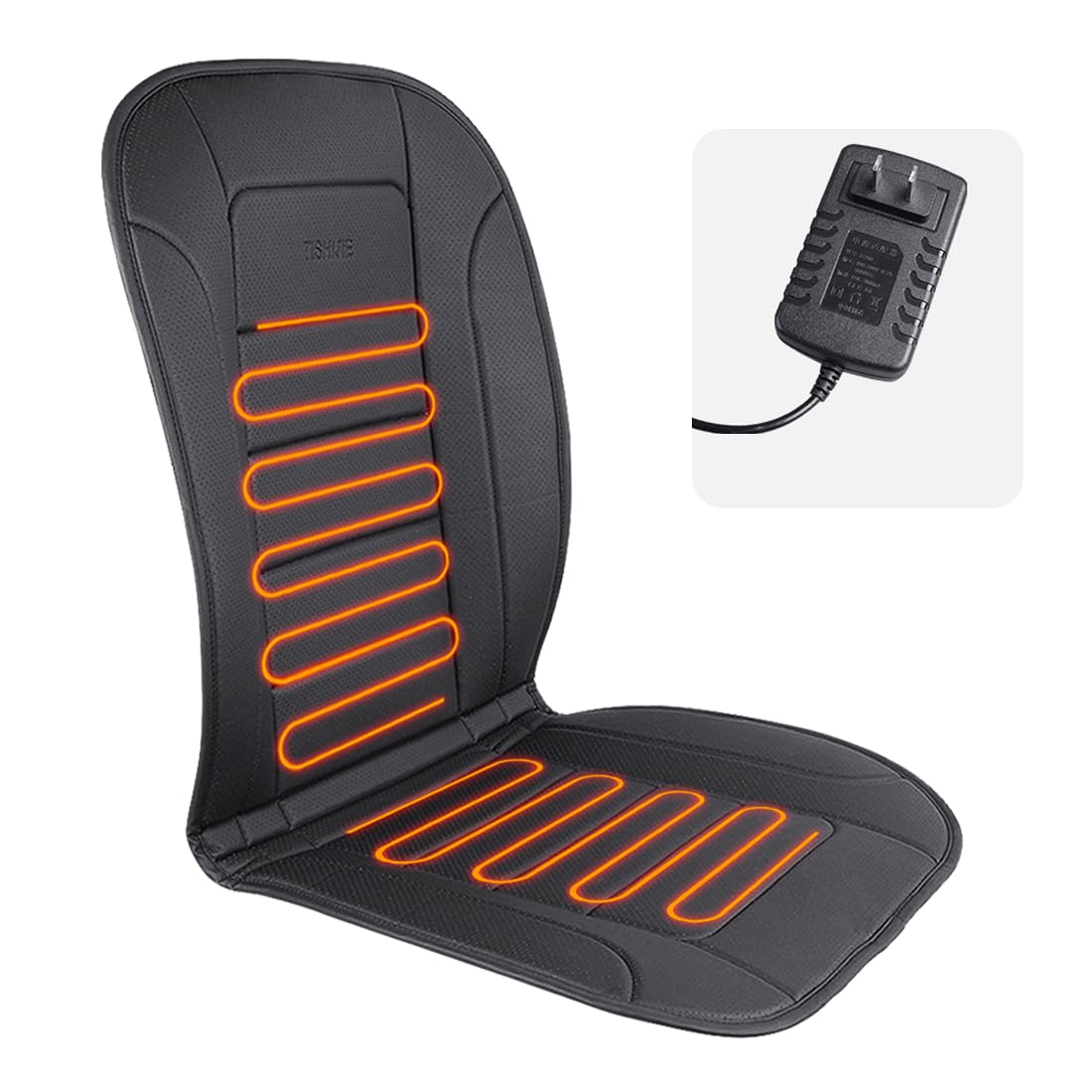Portable Heated Seat Cushion with Adjustable Temperature & Timer - Back & Seat Warmer for Office Chair, Home, Car - Perfect for Cold Weather & Long Work Sessions