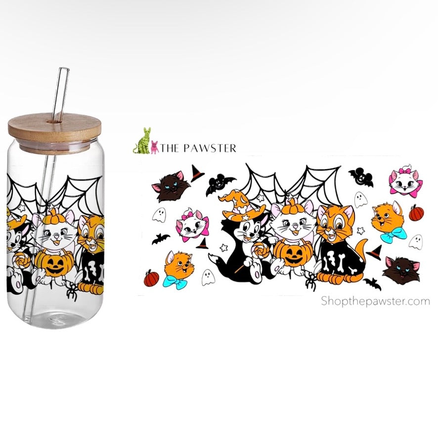16oz The Aristocats Disney Cup Wrap - Premium Vinyl Decal for Tumblers, Water Bottles & Travel Mugs - Perfect for Disney Fans, Gifts & Custom Drinkware