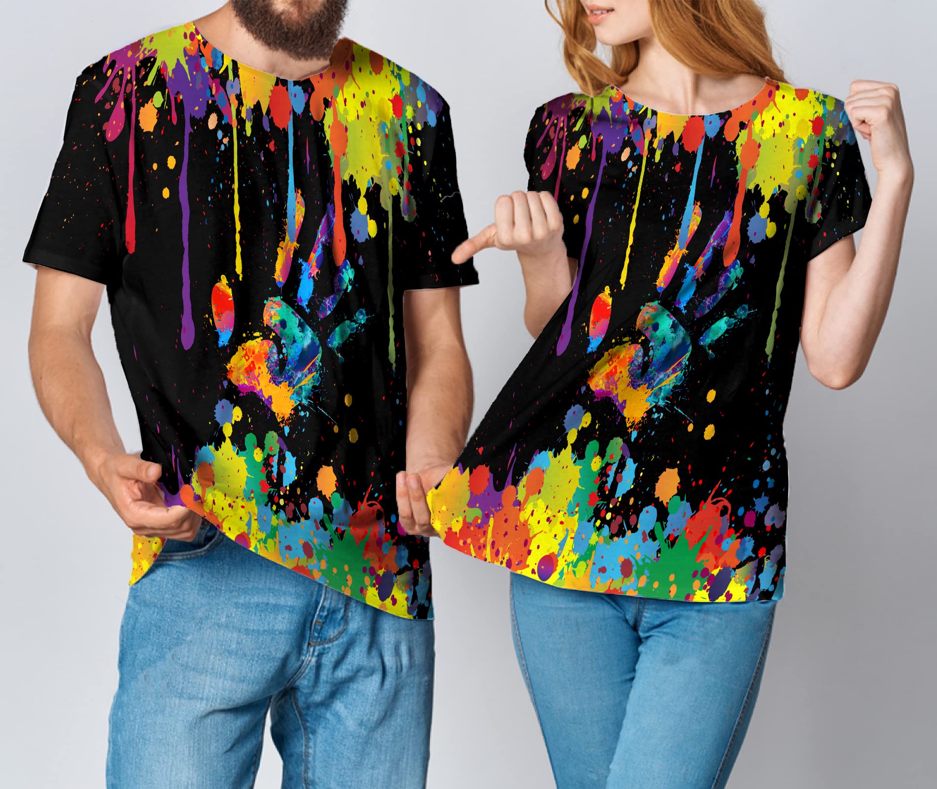Yasswete Unisex 3D Printed Short Sleeve T-Shirts for Men & Women - Trendy Graphic Tees for Casual Wear, Street Style & Everyday Outfits