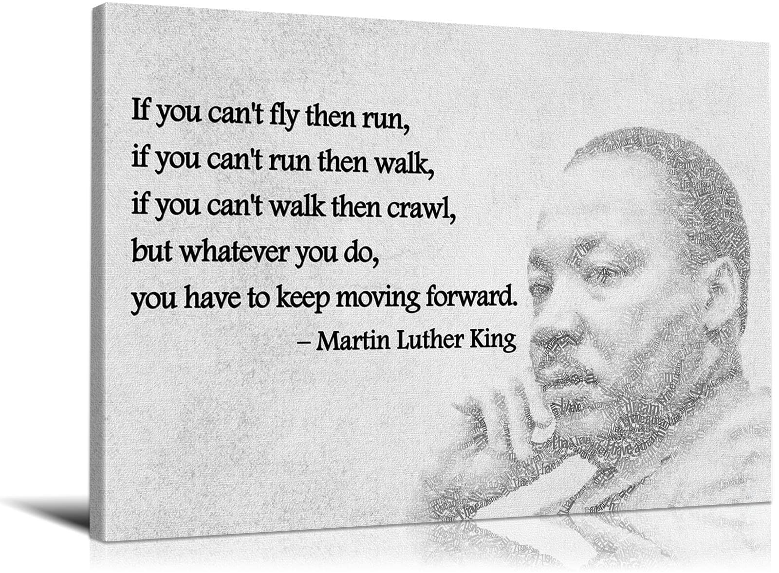 Martin Luther King Quote Poster - Inspirational Wall Art Canvas for Office & Classroom Decor - Motivational Wall Decor (16''H x 24''W) - Perfect for Home, Office, School & Gifts