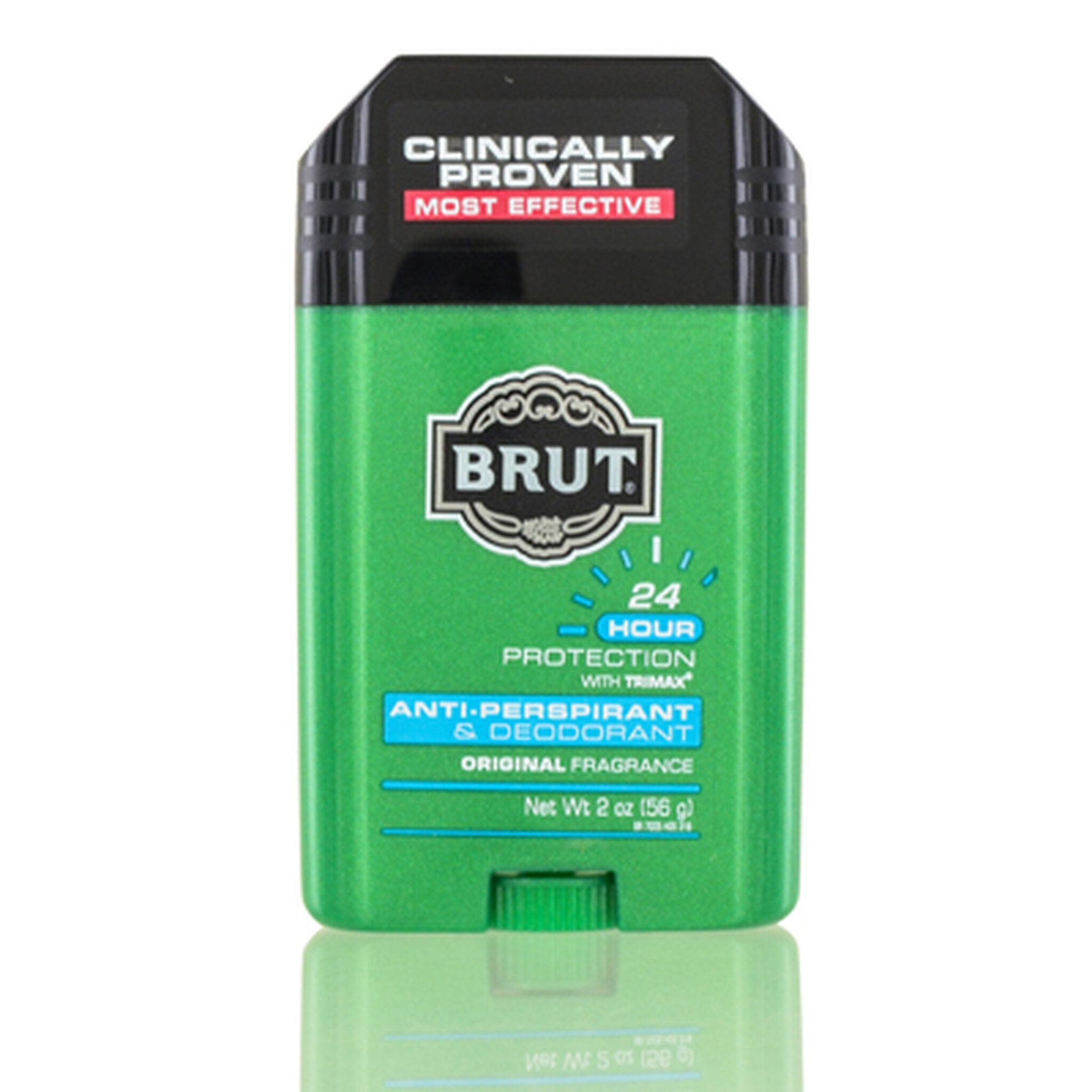 Brut Original Fragrance Anti-Perspirant & Deodorant for Men - 56g/2oz Green Stick - Long Lasting Protection for Workouts & Daily Use