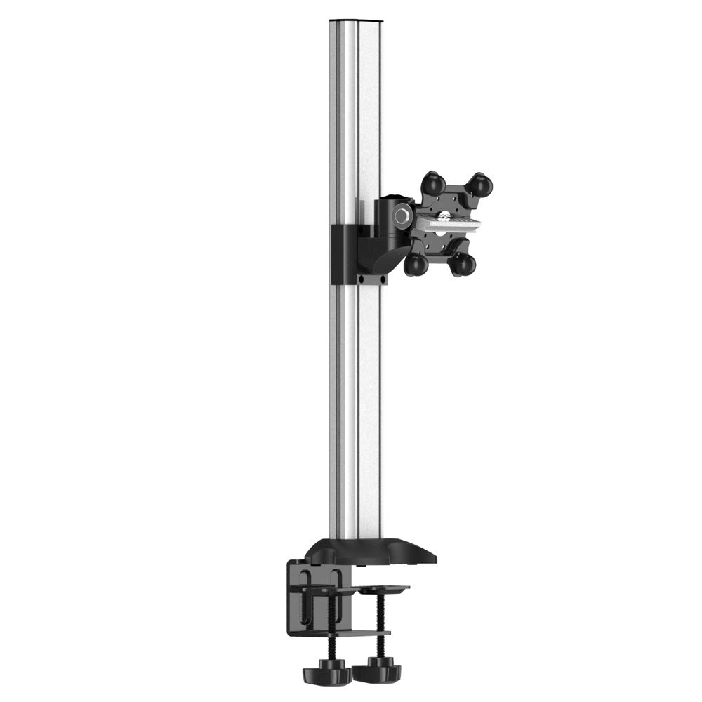 Adjustable Single Monitor Stand for Apple iMac & MacBook - Ergonomic Desk Mount with Height & Tilt Adjustment - Perfect for Home Office, Gaming & Workspace Setup