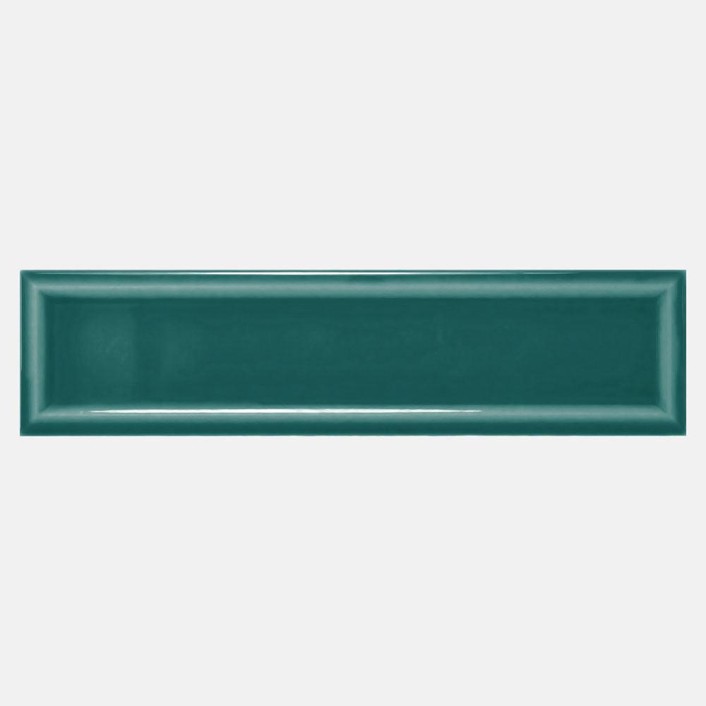 Metro Dark Green Glossy Ceramic Subway Tile 4.25x11 Inch - Perfect for Kitchen Backsplash, Bathroom Walls & Shower Surrounds