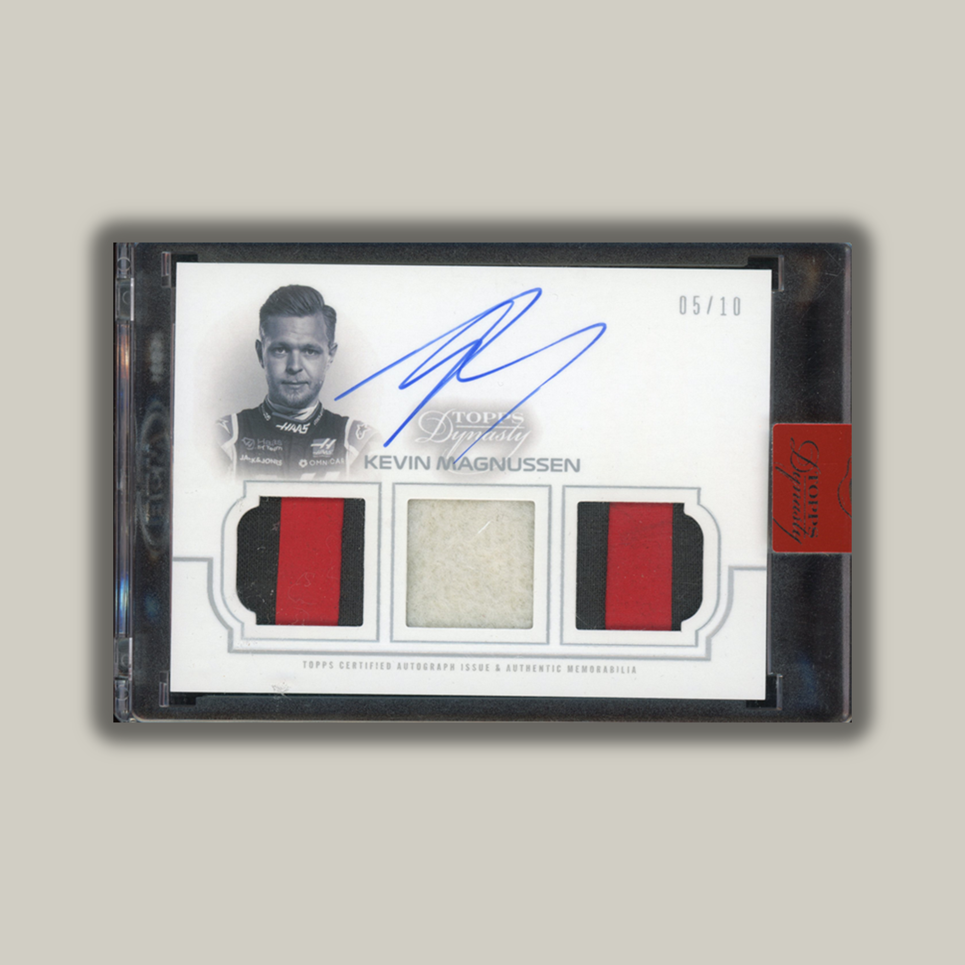 2020 Topps Dynasty F1 Kevin Magnussen #TRA KM Triple Relic Auto Racing Card - Perfect for F1 Collectors, Display Cases, and Sports Memorabilia Enthusiasts