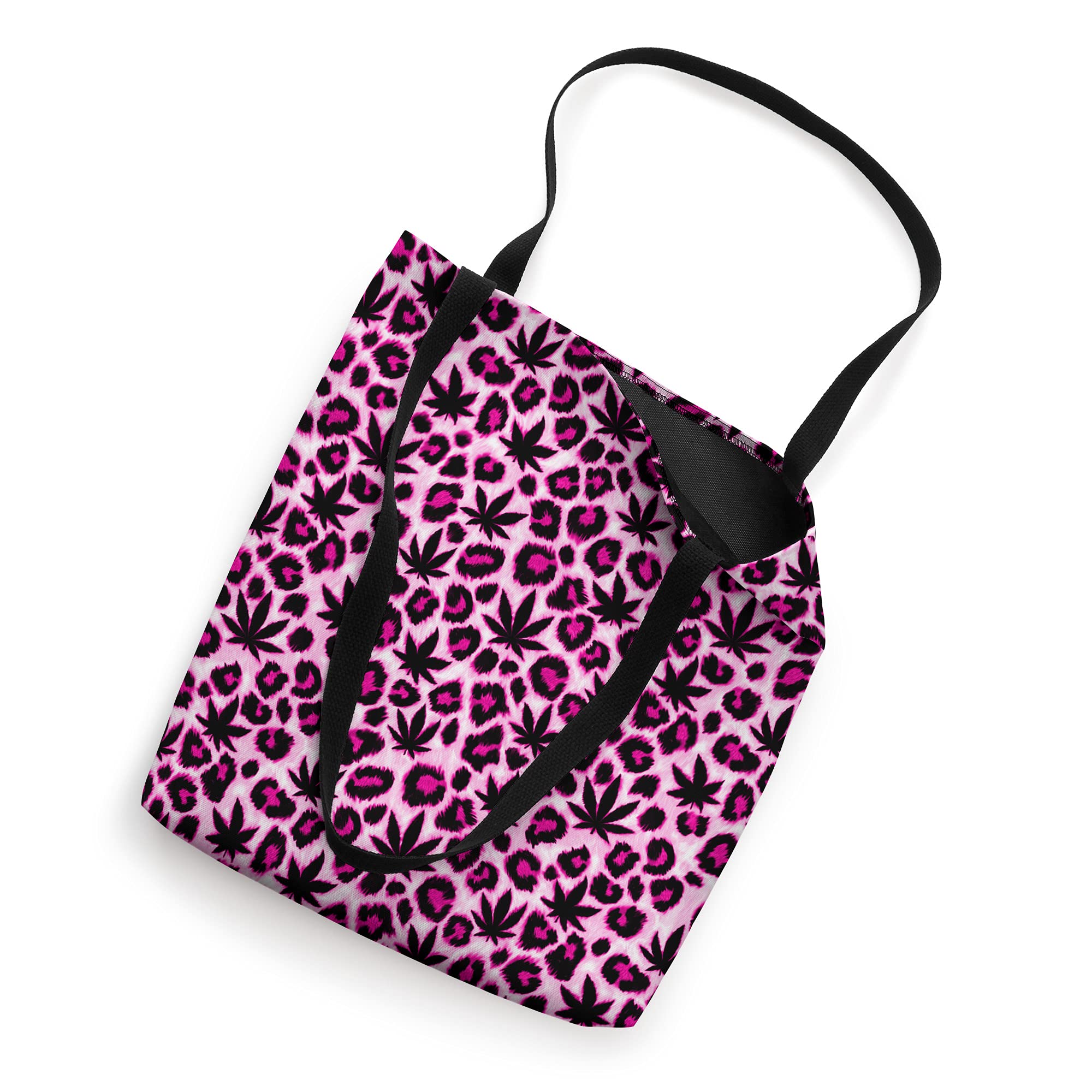 Skyvora Pink Leopard Print Tote Bag for Women - Stylish Large Shoulder Bag for Work, Travel & Shopping - Trendy Animal Print Handbag with Roomy Interior