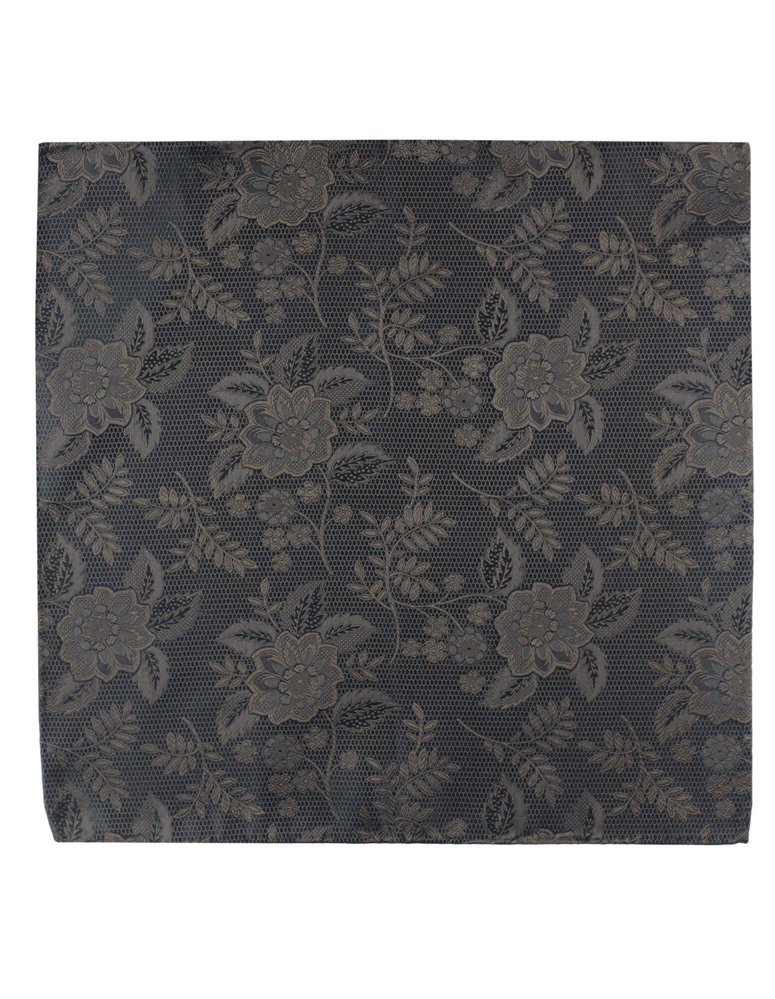 DÉCLIC Kontur Pocket Square - Premium Brown Silk Pocket Square for Men | Perfect for Weddings, Business Meetings & Formal Events